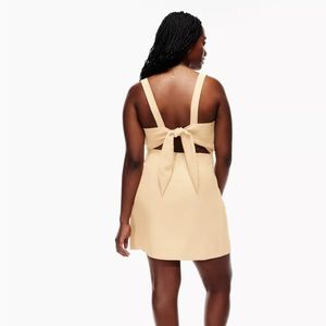 Wilfred Aperature Tie-Back Dress Size 10 in Flax Beige